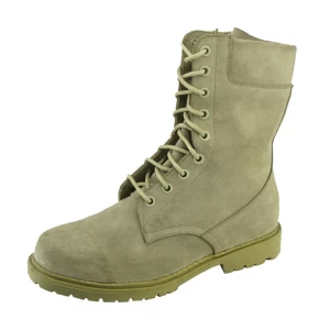 Full suede leather rubber sole Vulcanized construction army desert boots