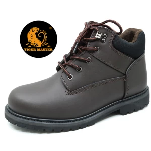GY008 Goodyear zapatos de seguridad de cuero resistente al aceite.