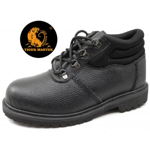 GY009黑色钢头鞋头防油固特异安全靴鞋