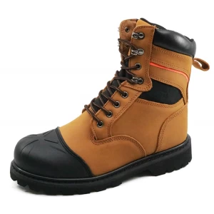 GY015耐油防滑磨砂皮革固特异贴边安全靴