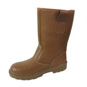Genuine leather PU sole work boots