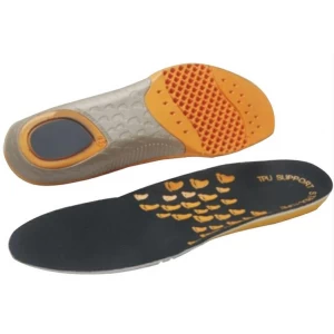 HSI-033 Custom shock absorption height increase TPU support PU insoles for safety shoes