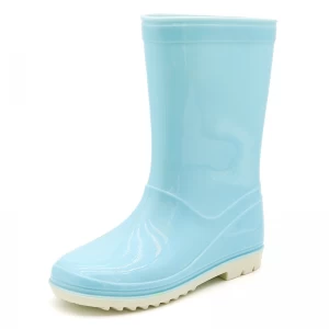 KRB-008 مكافحة زلة للماء الأطفال بولي كلوريد الفينيل الأحذية المطر