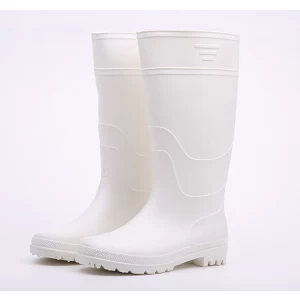 KWWN billig weiße Farbe Lebensmittelindustrie PVC Regen Stiefel