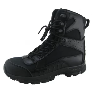 Leather and fabric EVA rubber sole safety boots shoes