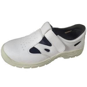 Microfiber leather waterproof kitchen safety shoes