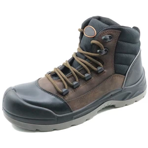 N0141H slip resistant leather steel toe industrial safety boot