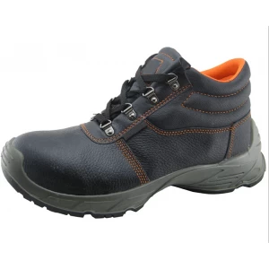 PUインジェクション水牛の革産業用安全靴メーカー