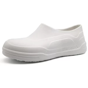 PUS01 흰색 미끄럼 방지 방수 PU 레스토랑 작업 신발 주방 요리사 안전 신발 작동