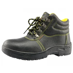 RB1010 cemented rubber sole iron steel cheap safety work shoes