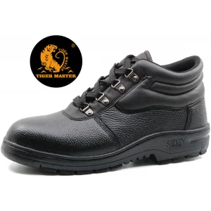 RB1095 pu upper rubber sole cemented cheap construction safety shoes