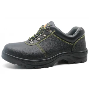 RB110L Steel toe cap leather upper rubber sole slip resistant shoes safety