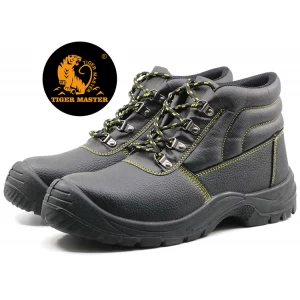 Sapatos de segurança industrial de biqueira de aço SD3020 preto