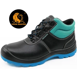 SJ0181 nuevo ligero de cuero negro de seguridad de seguridad zapato de trabajo zapato de seguridad