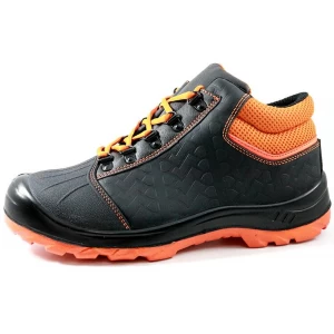 SJ0220 CEは非スリップ帯電防止革産業安全靴鋼つま先キャップを承認
