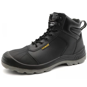 SJ0251 النمر ماستر العلامة التجارية CE جلد أسود ثقب واقية أحذية السلامة الصلب تو