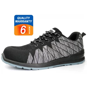SP020 pu injection lightweight plastic toe cap fashion sports safety shoes
