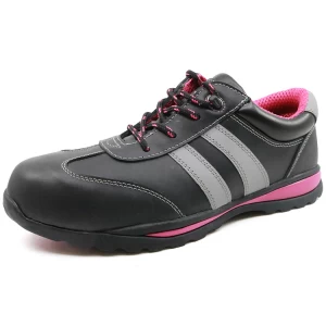 SRS004 Slip resistant rubber sole steel toe cap women fashion safety shoes