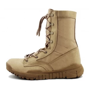 Super light cemented suede leather military combat desert boots