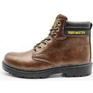 TM1601 Oil acid resistant non-slip steel toe mid-plate industrial safety boots