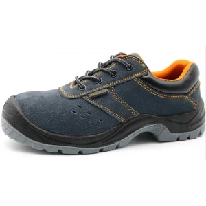 TM2010 Anti slip suede leather puncture proof sport work shoes steel toe