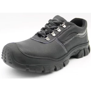 TM3008 Zapatos de trabajo de seguridad a prueba de pinchazos con punta de acero de cuero antideslizante de aceite