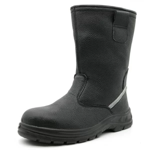 W1022 Oil water resistant non-slip steel toe prevent puncture anti static high rigger boots