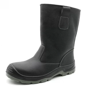 W1023 Anti slip oil water resistant steel toe puncutre proof fur lining winter rigger boots