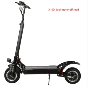 Powerful Dual Motor 2400W Electric Scooter Full Suspension Model X10D