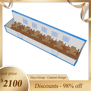 Canteen Design - Hurricane proof prefab modular homes Canteen module container