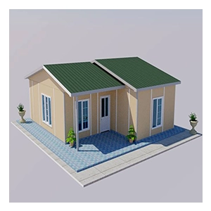 Casa prefabricada Eps enmarcada acero del equipo barato de la exportación 3 dormitorios