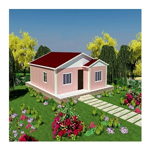 HY-P06 China Sandwich Panel تصميم منزل ميسور التكلفة للعيش 74 متر مربع ، 2 غرف نوم ، 1 تليت