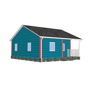Heya-2B07-B Small Cute Prefab House Hot Selling 2 Bed Nice Design And Low Cost Prefab House