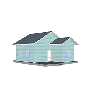 2Q01 Çin 2 oda hafif ev satışa hazır çelik prefabrik ev