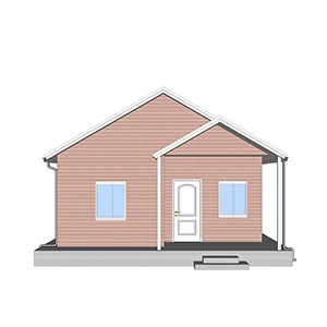 Heya-2Q02 Çin 2 odalı ev ışık ölçer çocuklar için prefabrik çelik ev