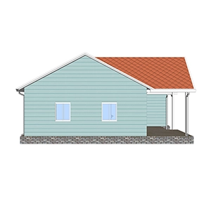 Heya-2Q09 2 Bed High Quality Personal House Use Pre-Fabricated House Light Prefabricated Plans Designs