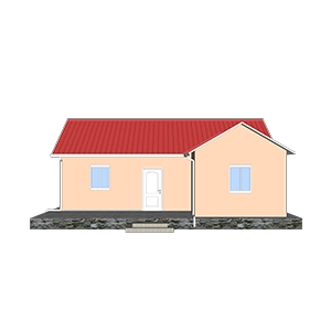 Heya-2S05 Çin 2 yatak odalı köpüklü çimento ev Şili'de satışa düşük fiyat