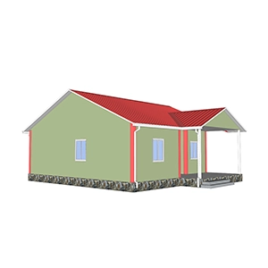 Heya-2S08 Quick Assembly Ready Made Stable 2 Bedroom Prefabricated Case House Module