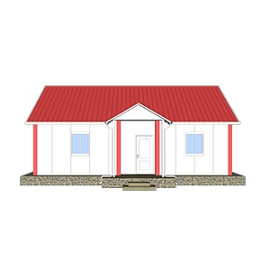 Heya-3B02-A Çin 3 oda sandviç panel ev prefabrik prefabrik hacimsel inşaat