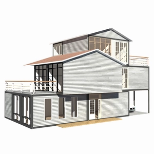 Heya-5x01 خطة تصميم وحدة الإقامة الفاخرة مع المرآب