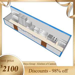 Kitchen Of Canteen - Low Cost Prefab Container House Mobile Kitchen Use House Container For Sale