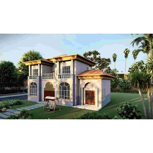 หรูหราการออกแบบที่ทันสมัยเหล็กสำเร็จรูปบ้านวิลล่าอาคาร -QB21