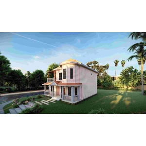 Design profissional de luxo China Casa de campo de aço leve -QB14