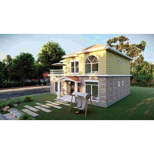 Luxury คุณภาพ Light Steel บ้าน Prefab Home Villa House - QB20