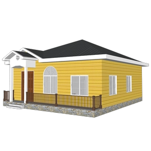 Luxury Villa - (QB05) 2019 New Price Steel Light Luxury Villa Design With Modular Kitchen