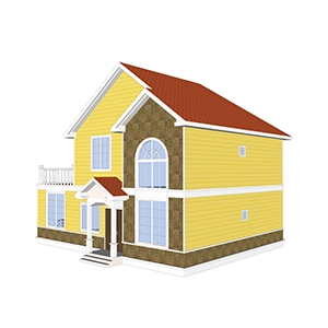 Luxury Villa - (Qb26) Popular New Steel Villa Plan With Modern High Quality Accommodation Design