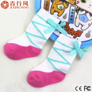 The best popular style of cotton baby socks with lace, made in China