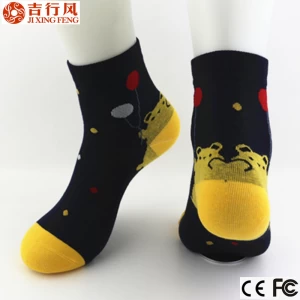 The most popular cartoon pattern knitted cotton women sock,made in China