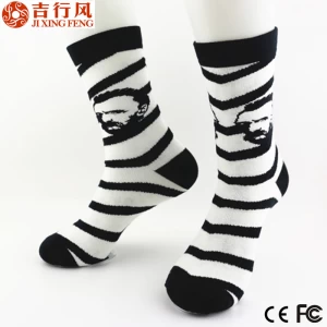 The popular styles of unique head pattern knitting cotton men socks