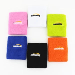 bulk wholesale six colors of sports cotton towel wristband with embroidery logo